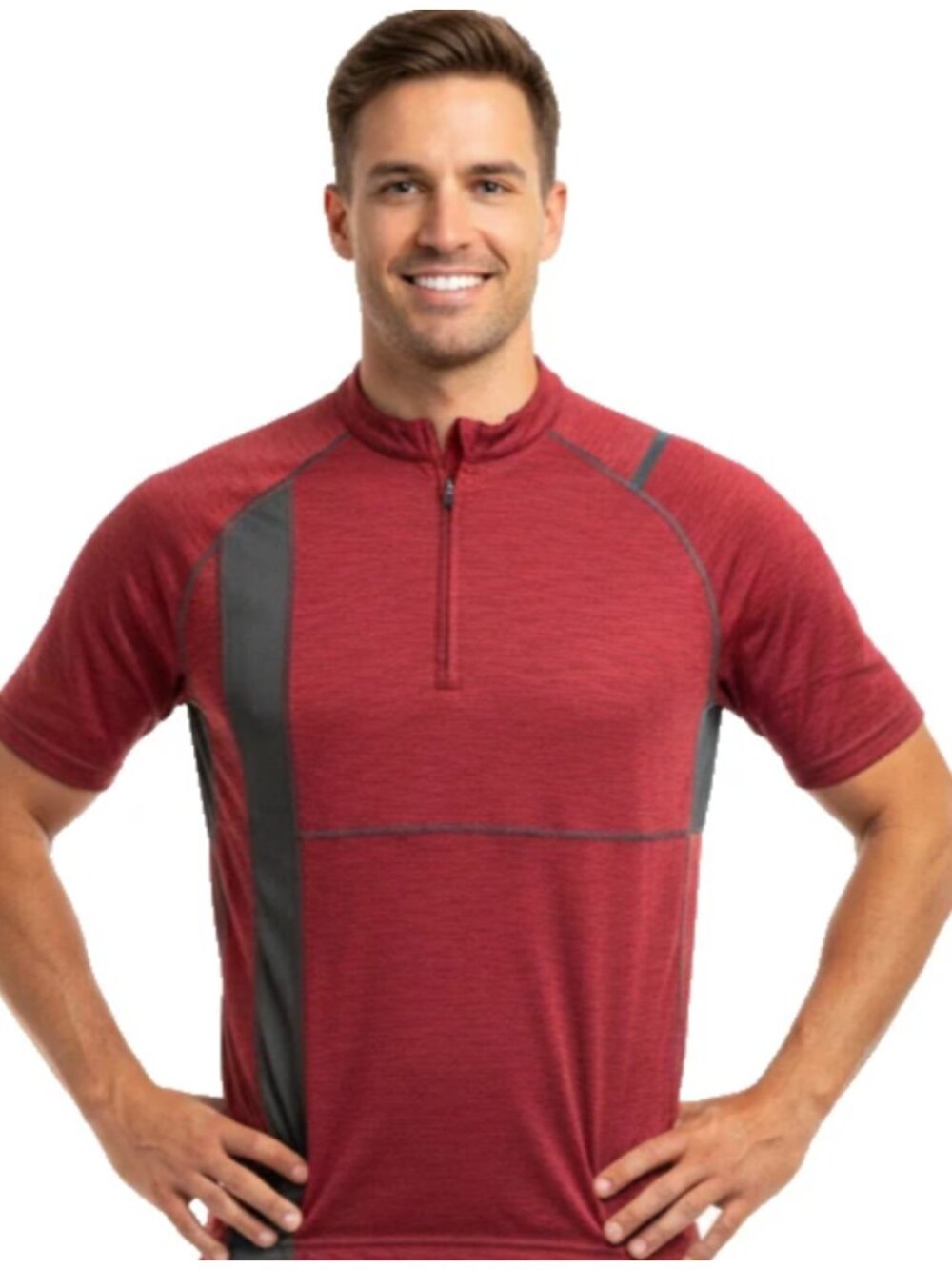 Club Ride cycling jersey 1/2 zip short sleeve top sz M